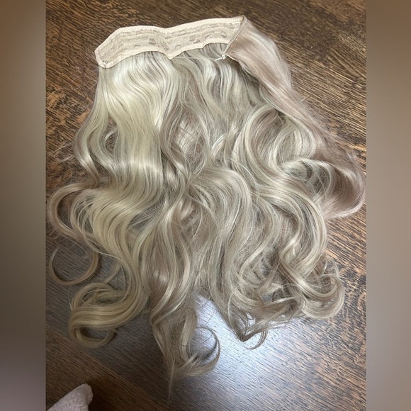 Hair Extensions Elastic Band Secret Miracle Ring Kanekalon Heat Resistant Blonde - Picture 13 of 16